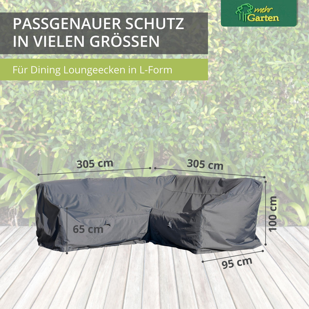 DINING-LOUNGE-ECKE L-Form SHP-20120 - Grau, Kunststoff (237/100/237cm) - mehr Garten