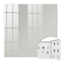 SCHLÜSSELBOX Weiß 30x30 cm – Türöffnung nach rechts - Natürliche Eleganz - Beige, Metall (30/30/5cm) - TULUP