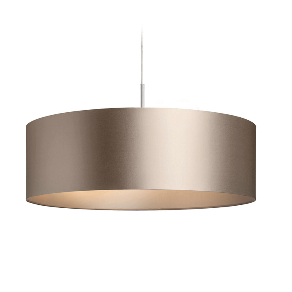 LEUCHTE RON Monaco Taubegrau 23 W - Grau, Textil (60/60/19cm) - Rendl