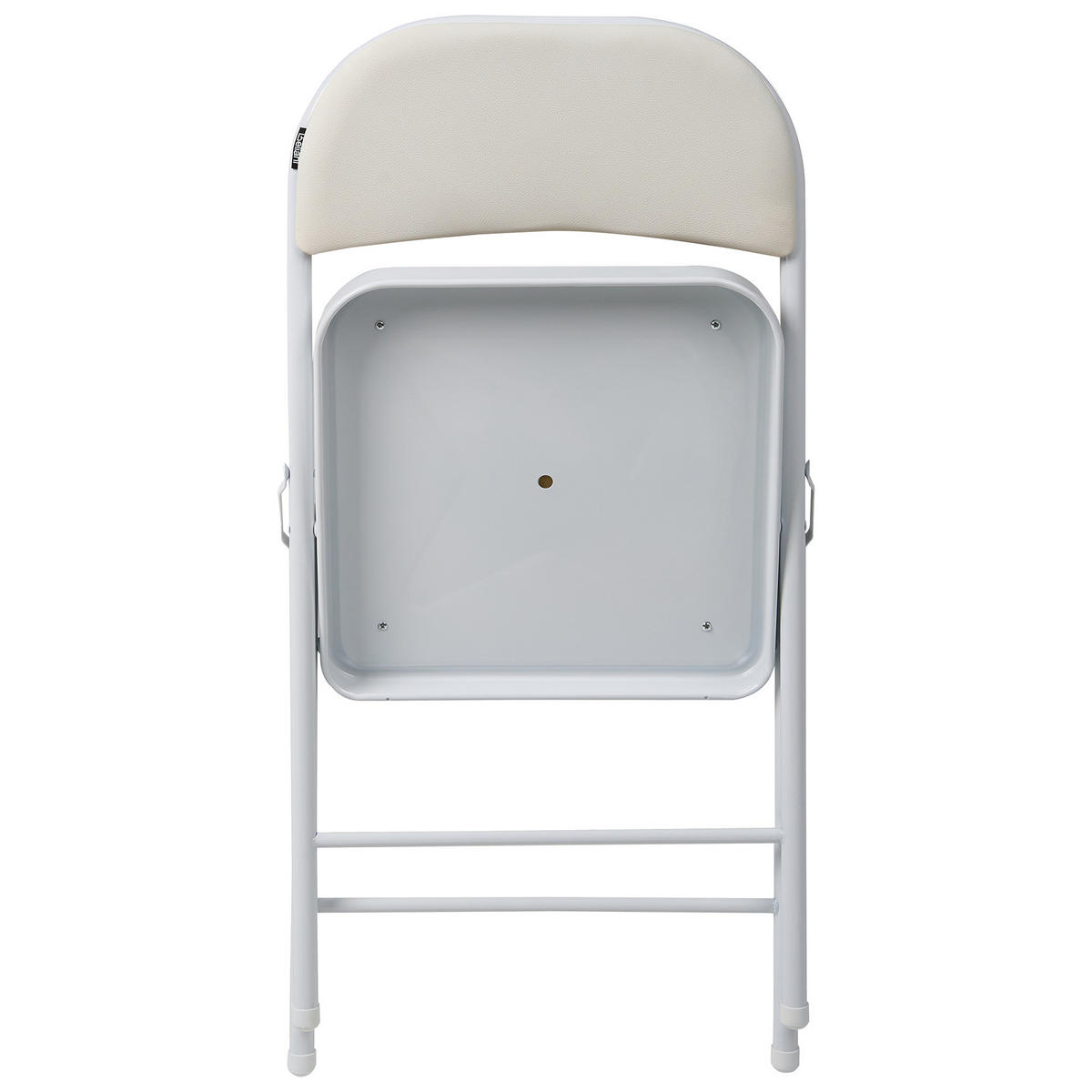 KLAPPSTUHL 4er-Set Metall Weiß Shasta - Weiß, Metall (45/77/47cm) - Beliani