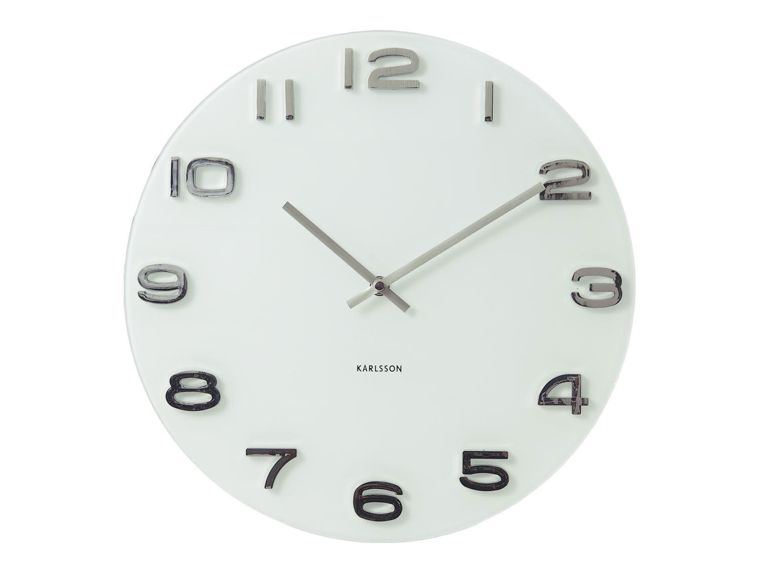 Onzeno Wanduhr Weiß 35x35x4 cm