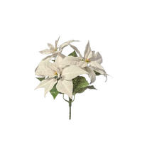 KUNSTPFLANZE Künstliche Poinsettia - Augustus 32 cm - Grün, Kunststoff (32cm) - Emerald