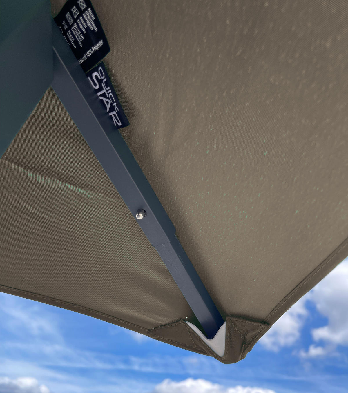 PAVILLON Nizza 3x3m Grau inkl. Seitenwand Set - Taupe, Metall (300/263/300cm) - QUICK STAR