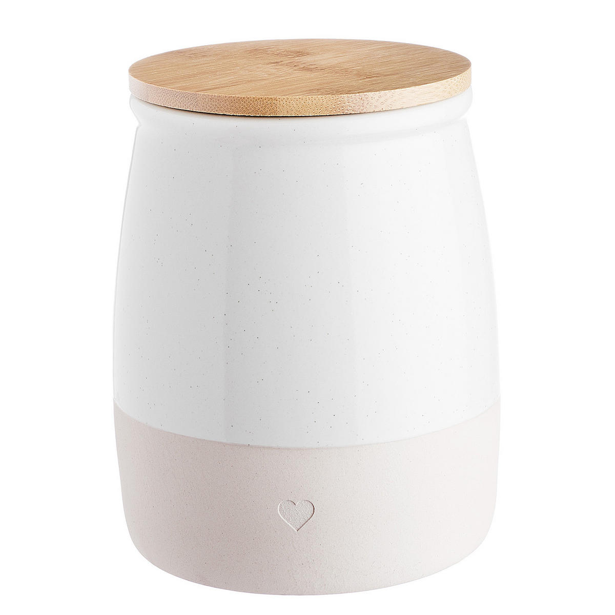 AUFBEWAHRUNGSDOSE Me Time - Weiß, Keramik (12/15/12cm) - BUTLERS