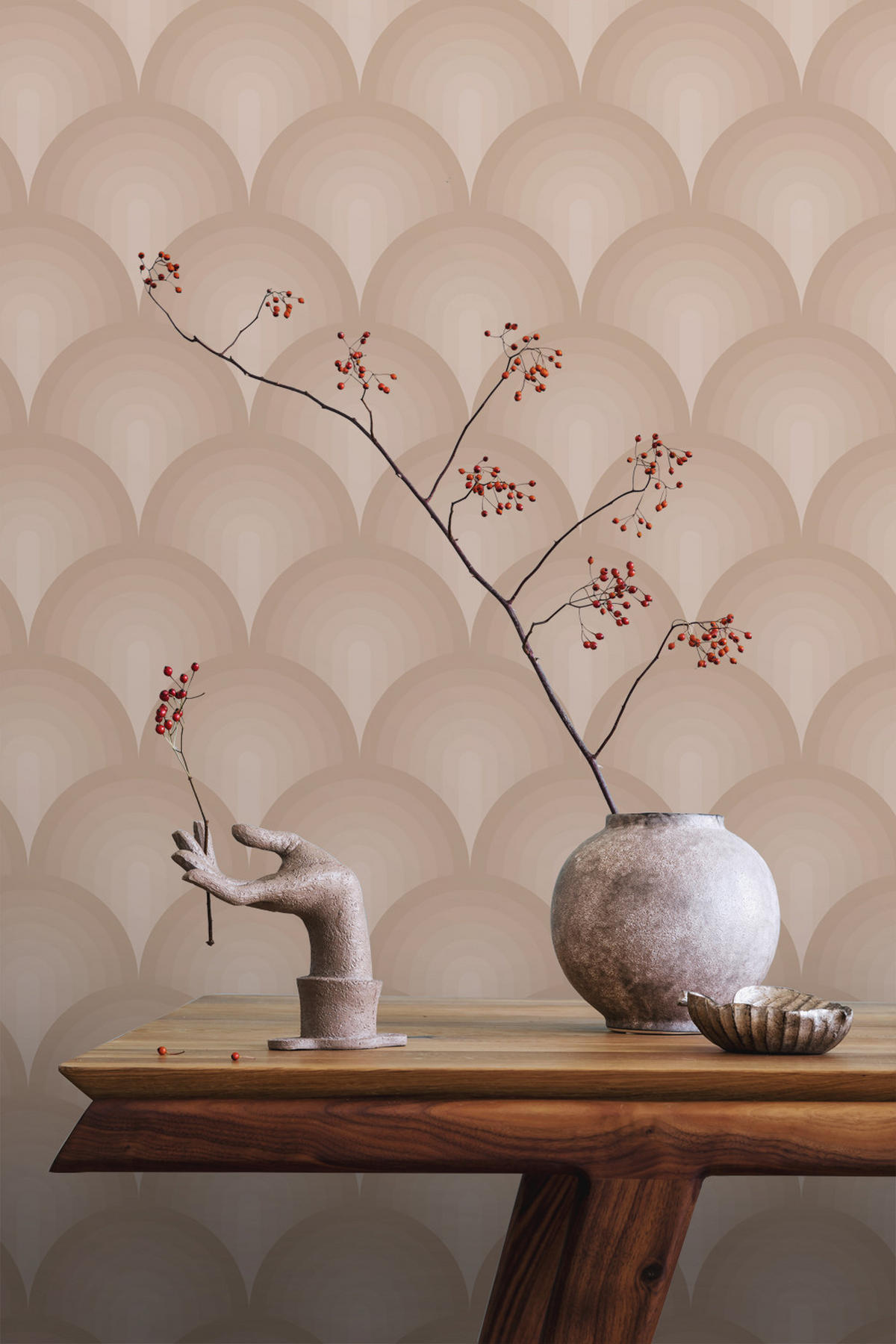 TAPETE 3D Muster 50 x 900 cm - Braun, Papier (50/900cm) - ESTAhome