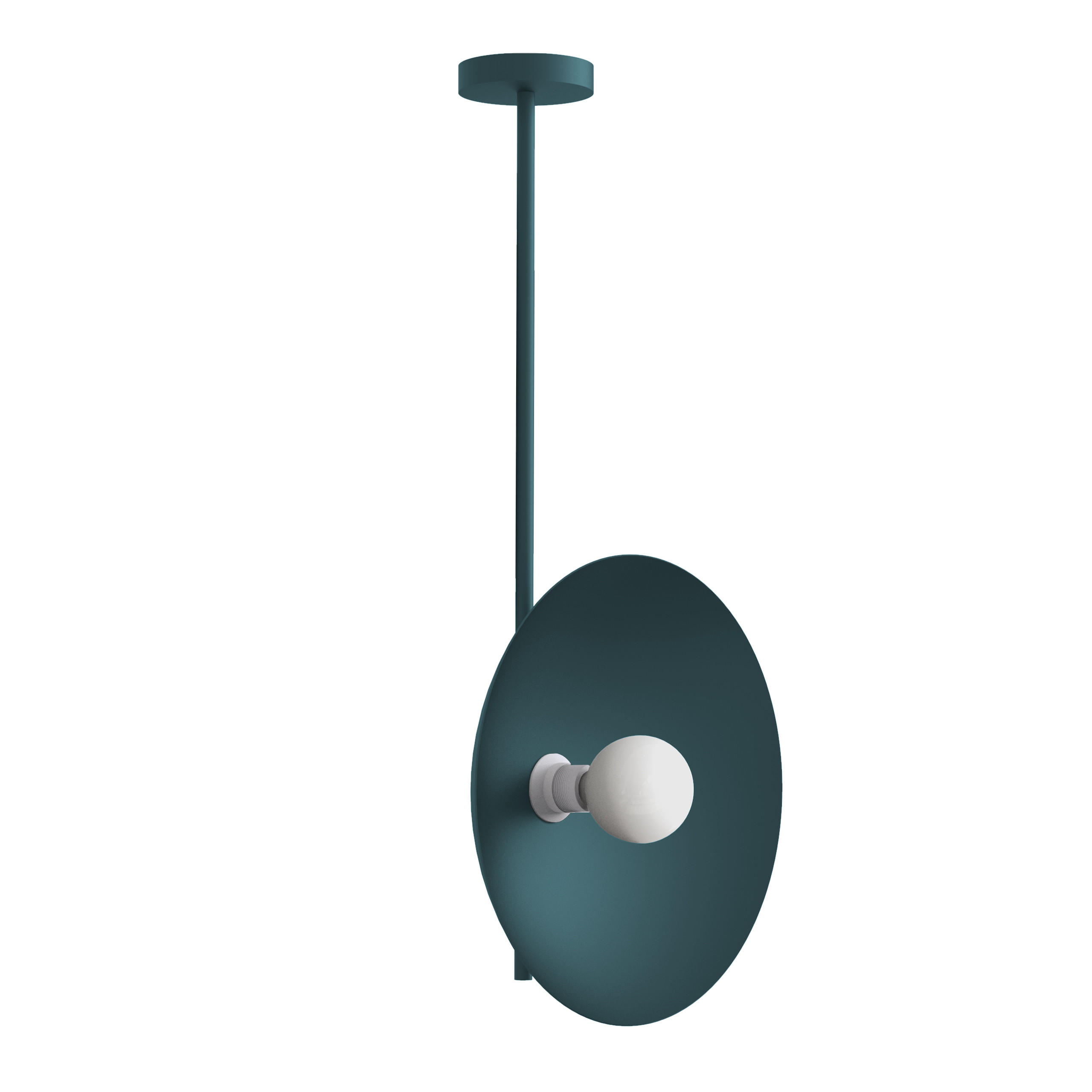 DECKENLEUCHTE - Blau, Metall (40/40/83cm) - Lumicom