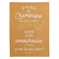 GESCHIRRTUCH Amoureuse ocker 50 x 70 cm - Hellbraun, Textil (50/70cm) - Winkler