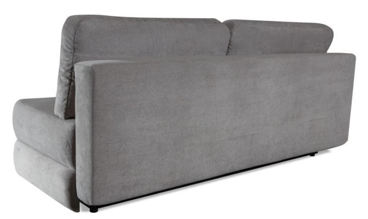 SOFA Grau ORI Schlaffunktion Ohne Armlehnen - Grau, Textil (211/93/103cm) - Sepro Meble