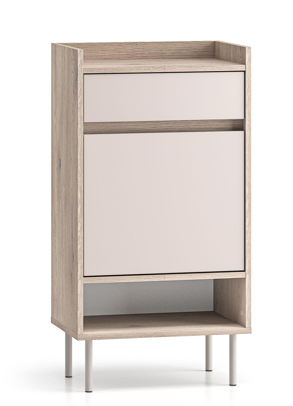 Feldmann-Wohnen Schuhschrank Beige, Hellbraun 50x95x34 cm