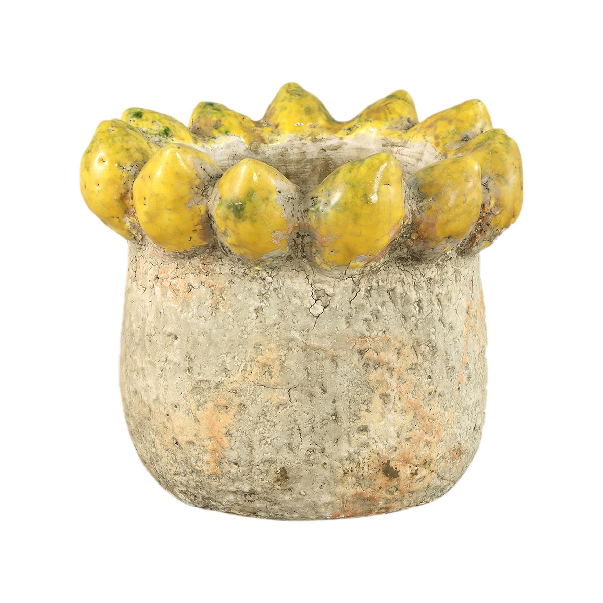 Ptmd Collection Topf Gelb 18 cm