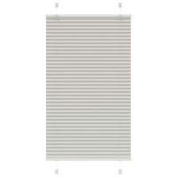 PLISSEE 70/100 cm Stoffbreite 69,4 cm aus Polyester Hellgrau - Hellgrau, Textil (70/100cm) - vidaXL