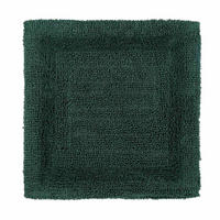 DUSCHVORLEGER 50/50 cm, 100% Baumwolle, wendbar - Waldgrün, Textil (50/50cm) - Homescapes