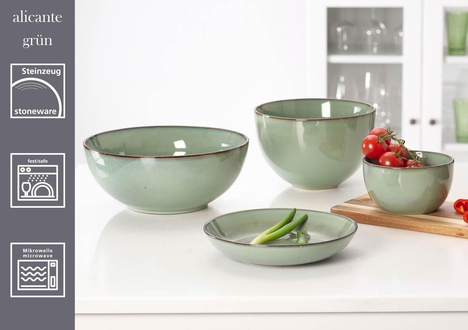SUPPENTELLER Alicante Grün ø 21 cm 6er Set - Grün, Keramik (21cm) - Ritzenhoff Breker