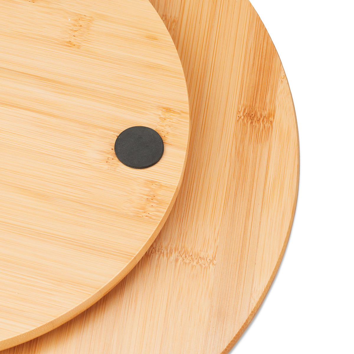 DREHTELLER - Hellbraun, Holz (40/3.5/40cm) - Relaxdays