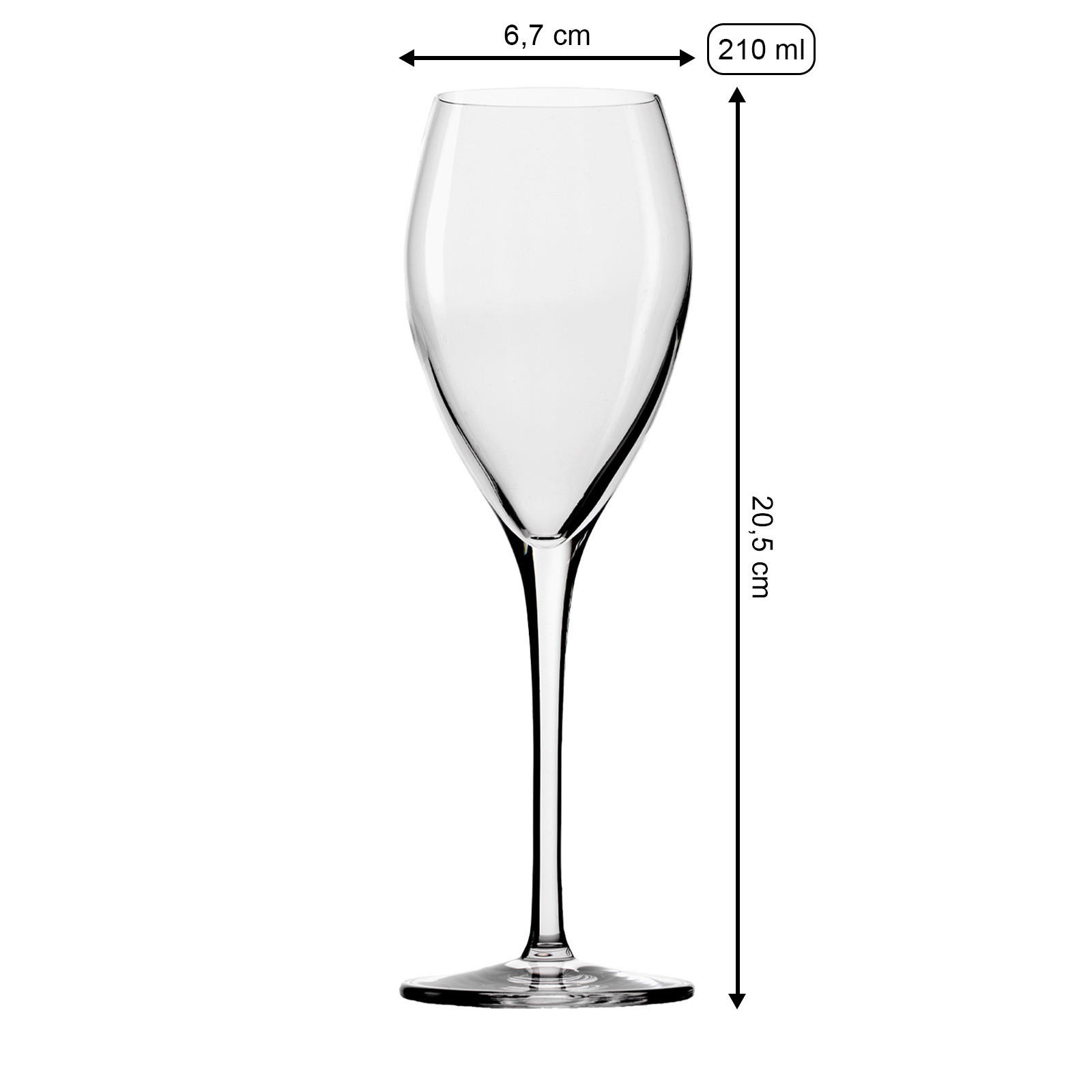 CHAMPAGNERGLÄSER Vinea transparent 210 ml 6er Set - Transparent, Glas (0.21L) - Stölzle Lausitz