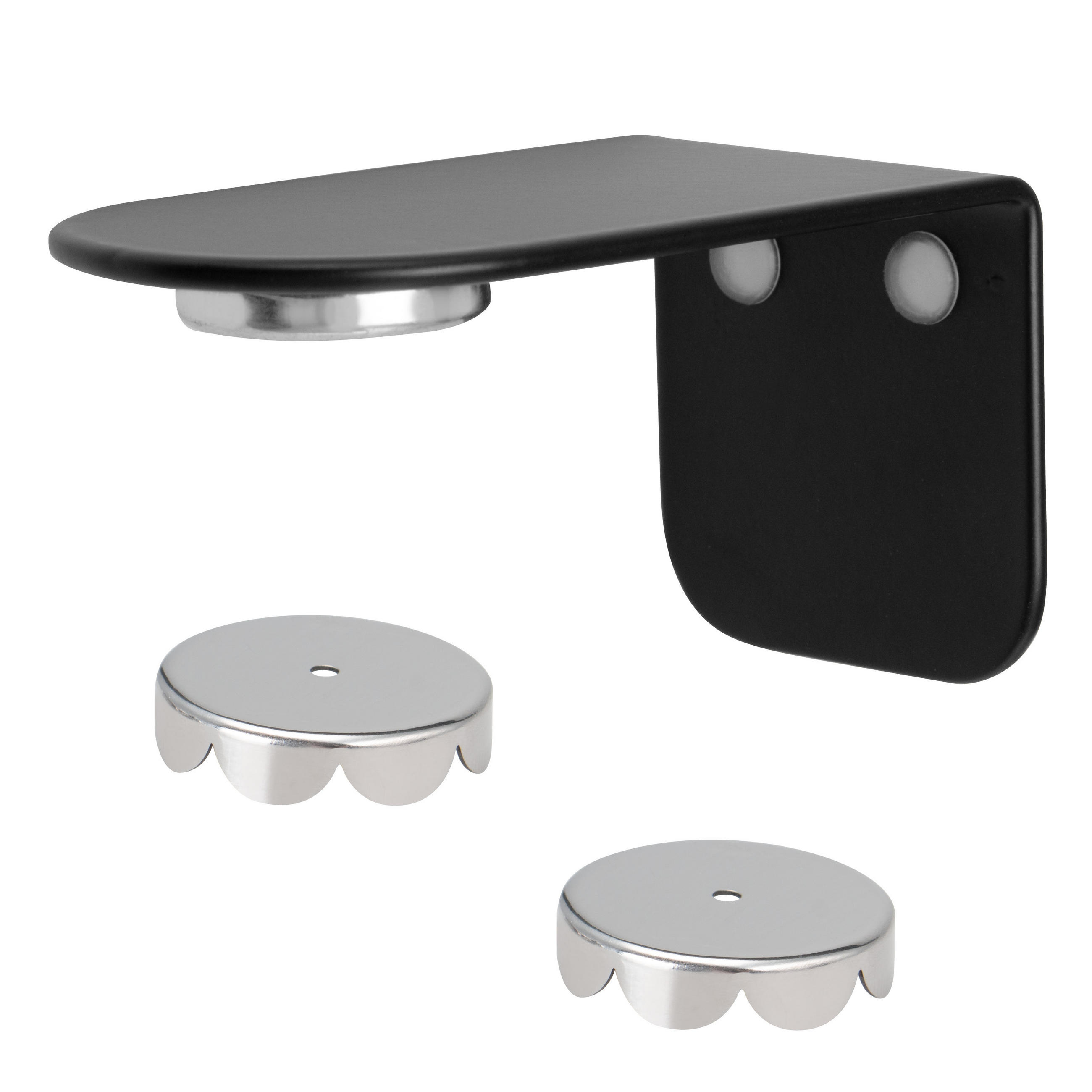 MAGNET-SEIFENHALTER, schwarz, Edelstahl - Schwarz, Metall (4.5/4.5/8cm) - bremermann