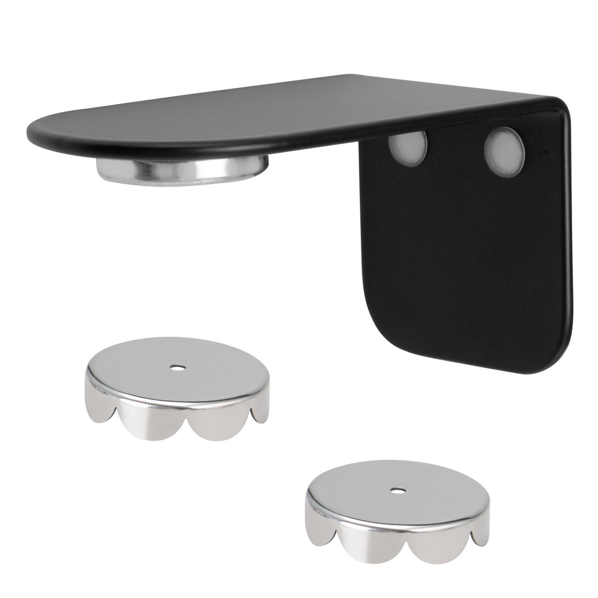 MAGNET-SEIFENHALTER, schwarz, Edelstahl - Schwarz, Metall (4.5/4.5/8cm) - bremermann