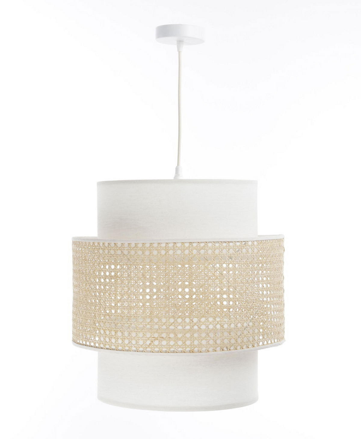 HÄNGELEUCHTE Weiß 40/44 cm - Weiß, Kunststoff (40/1.2/44cm) - ONZENO