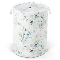 WÄSCHEKORB Eukalyptus - Weiß, Textil (37/55/55cm) - Sanilo