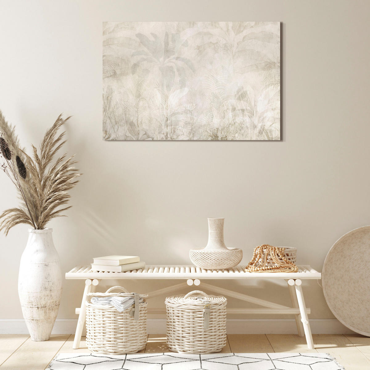 LEINWANDBILD Blätter 120x80 cm - Multicolor, Holz (120/80cm) - LUMASOUL