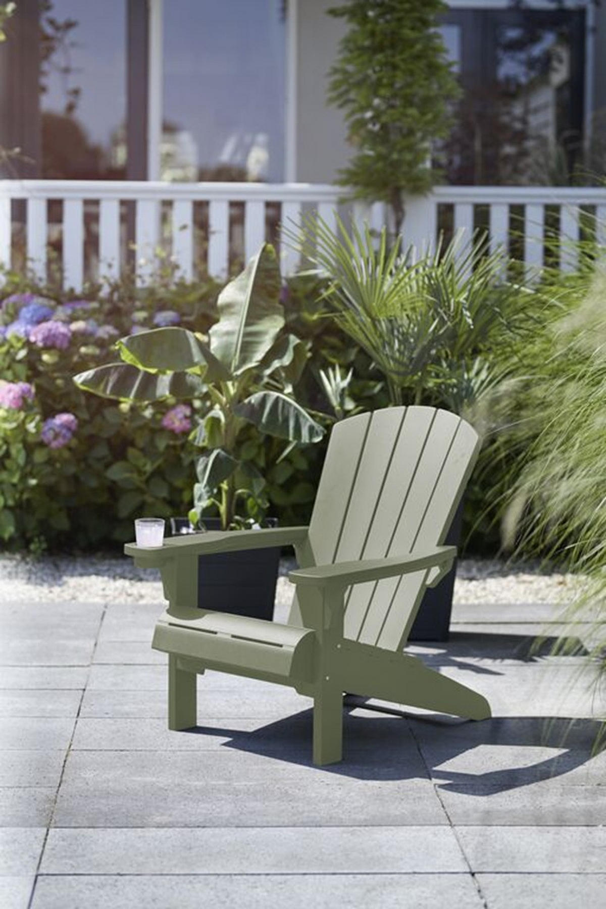GARTENSTUHL Adirondack Alpine - Grün, Kunststoff (80/96.5/81cm) - Keter