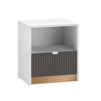 NOČNÍ STOLEK Ronan Bílá - bílá, kompozitní dřevo (43/48/34cm) - Petits-meubles