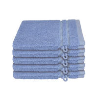 WASCHHANDSCHUHSET Milano - 5-teilig - 16x22 cm - Hellblau - Hellblau, Textil (16/22cm) - SCHIESSER