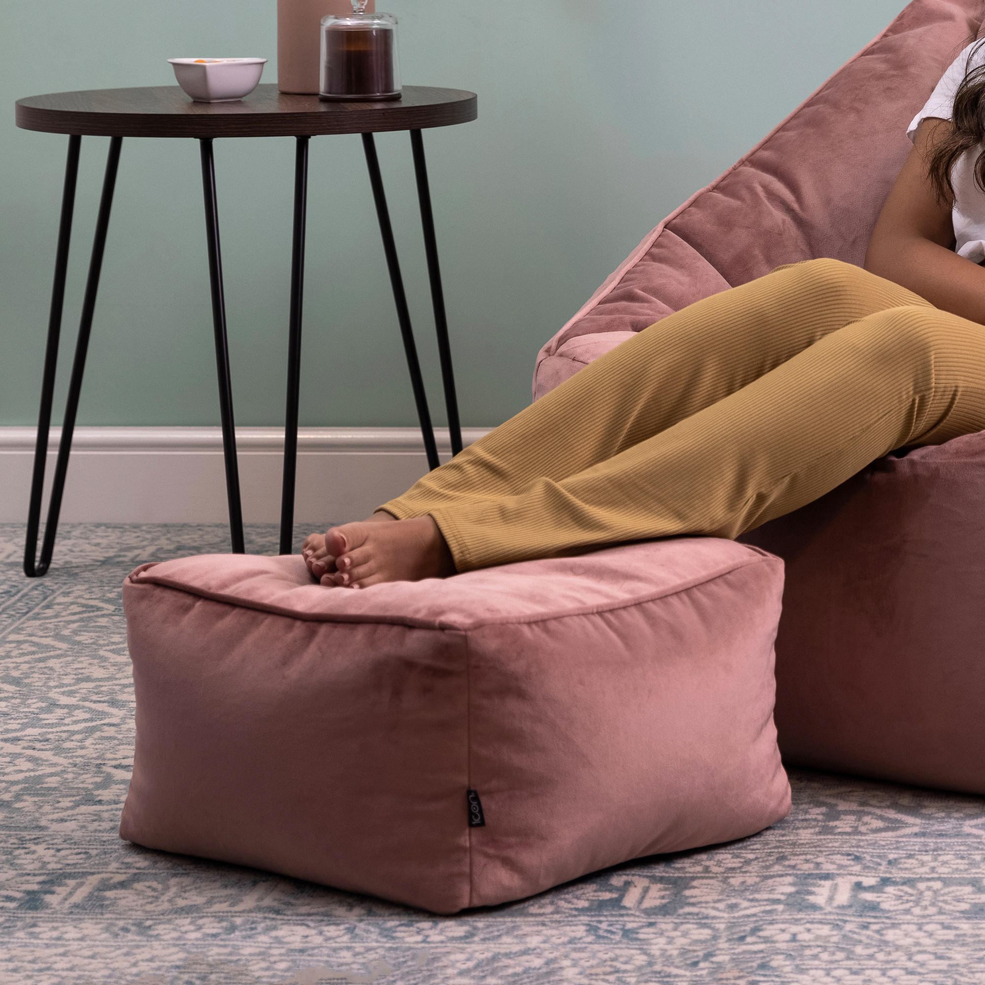 SITZPOUF Amara - Pink, Kunststoff (42/24/42cm) - icon
