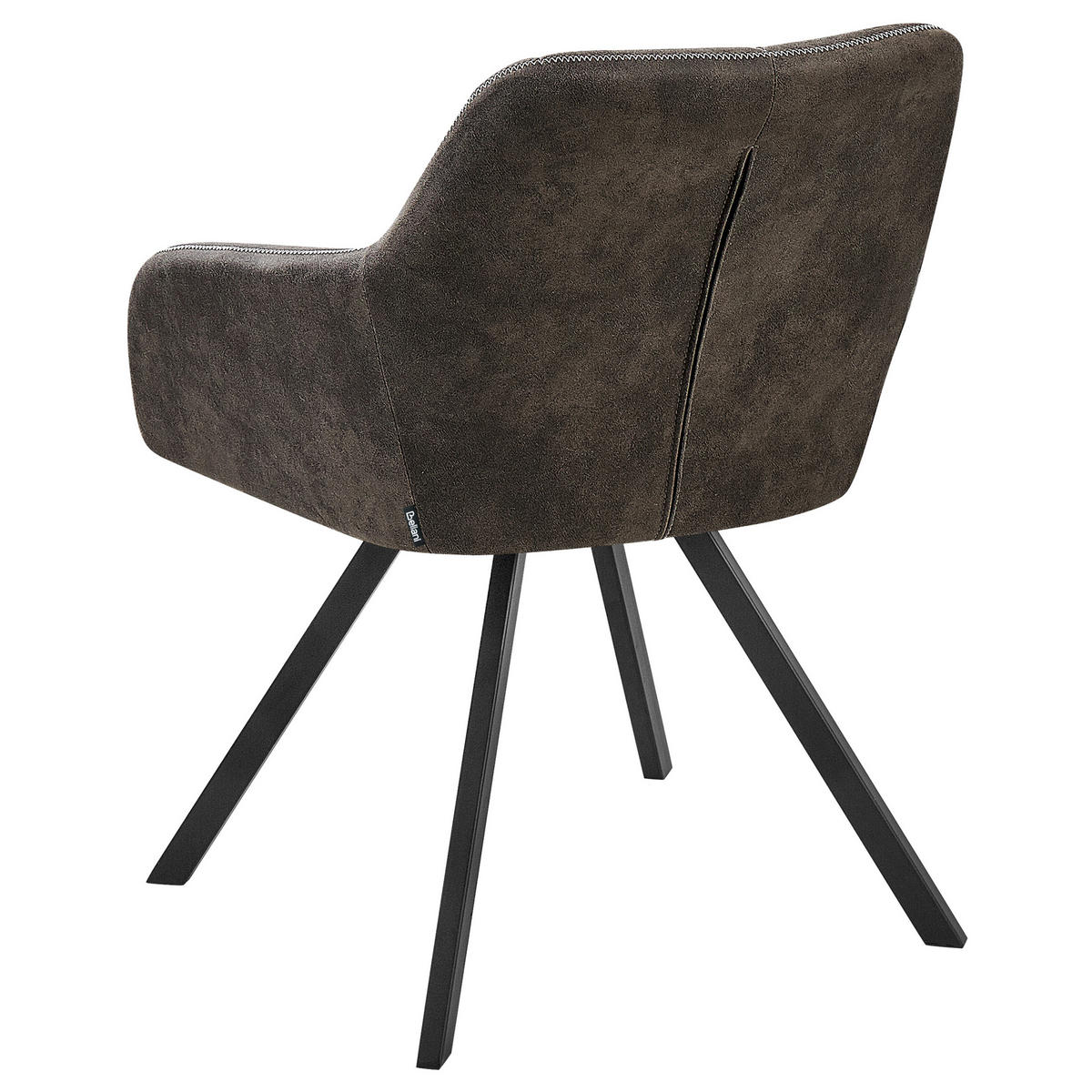 ÉTKEZŐSZÉK 2 darabos Szett Kárpit Szürke Monee - szürke, textil/fém (54/78/62cm) - Beliani