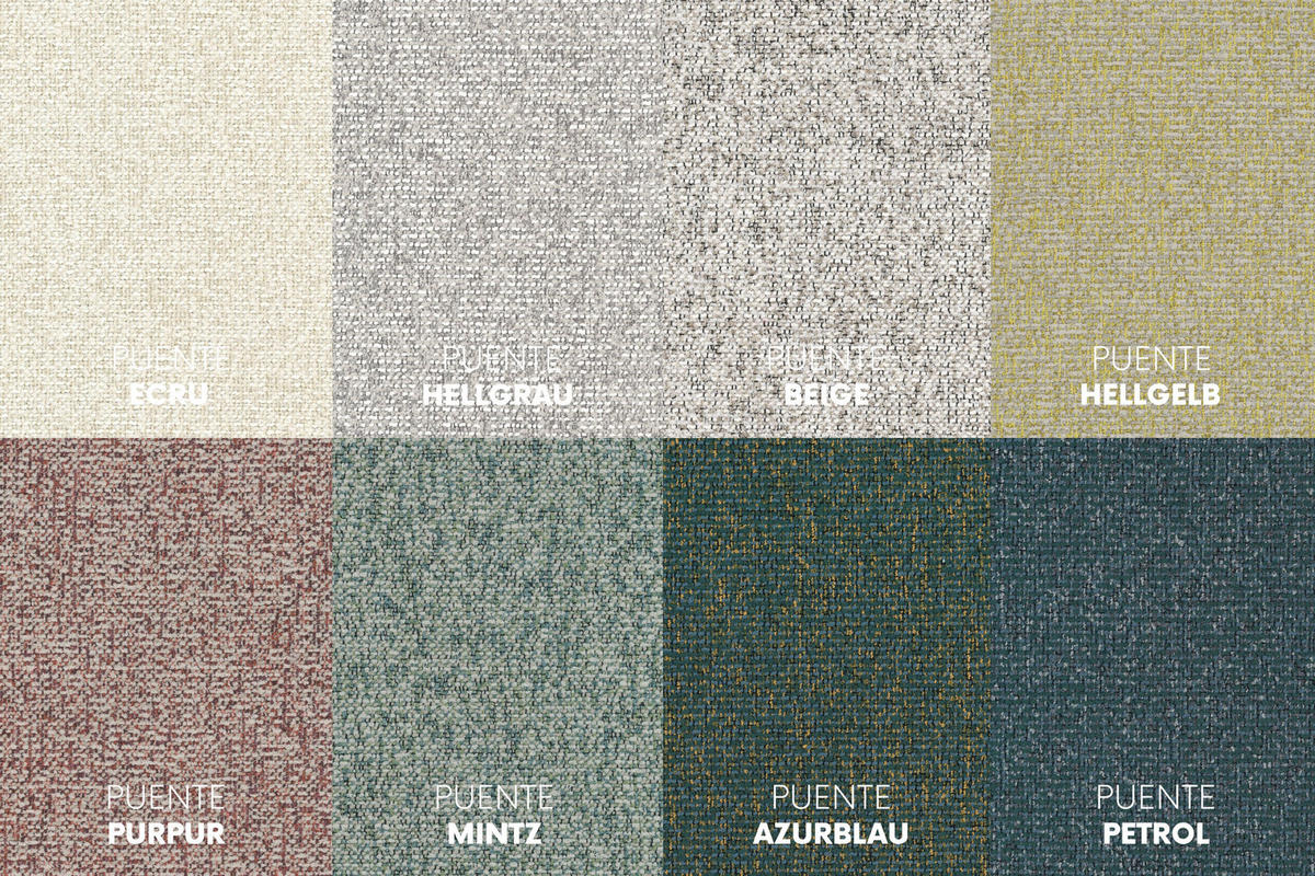 ECKSOFA L-Form Averro, stoff Puente, Purpur, Links - Lila, Holz (280/150cm) - Kaiser Möbel