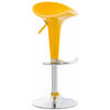 BARHOCKER Kunststoff Gelb - Chromfarben/Gelb, Kunststoff/Metall (37/87/37cm) - CLP