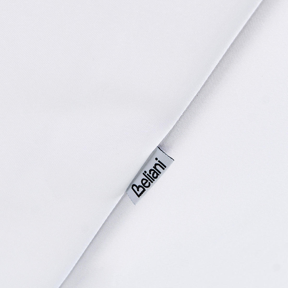 VELKÝ SLUNEČNÍK 258 cm Bílý Murasa - bílá/hnědá, textil (258/258cm) - Beliani
