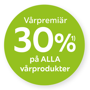 Vårpremiär 30%¹⁾ på ALLA vårprodukter