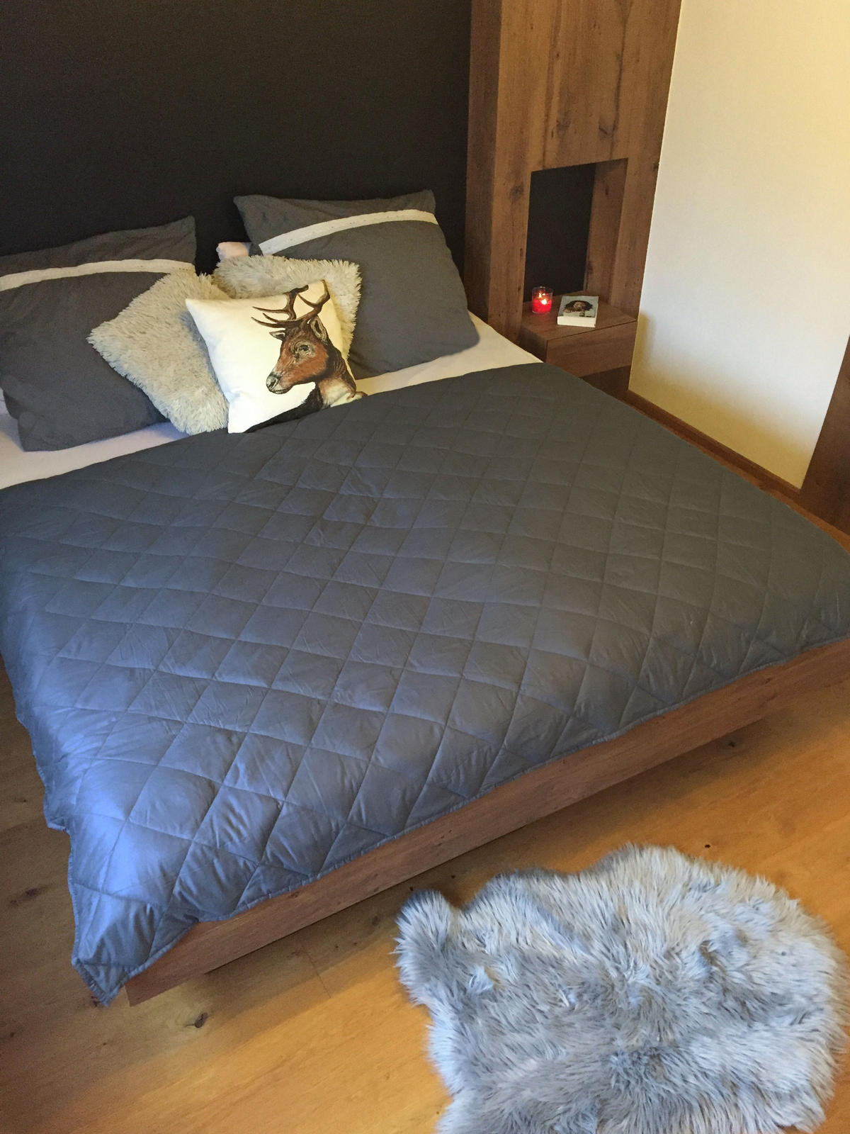 GEWICHTSDECKE, 100% Baumwolle, Weiß - Grau, Textil (150/200cm) - Zollner