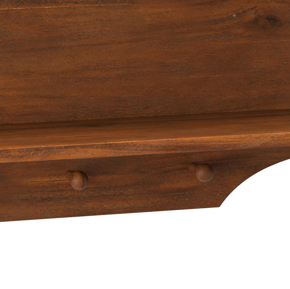 KÜCHENOBERSCHRANK 100/20/80 cm in Braun mit 4 Türen, Glasfront und herausnehmbaren Böden - Braun, Holz (100/80/20cm) - BEAOK
