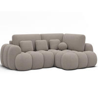 ECKSOFA COZION L-Form mit Schlaffunktion & Bettkasten – Modernes 3-Sitzer Sofa, HR-Kaltschaum, Wellenfederung, 267 × 165 cm - Ecru/Schwarz, Kunststoff (267/165cm) - Wohnideebilder