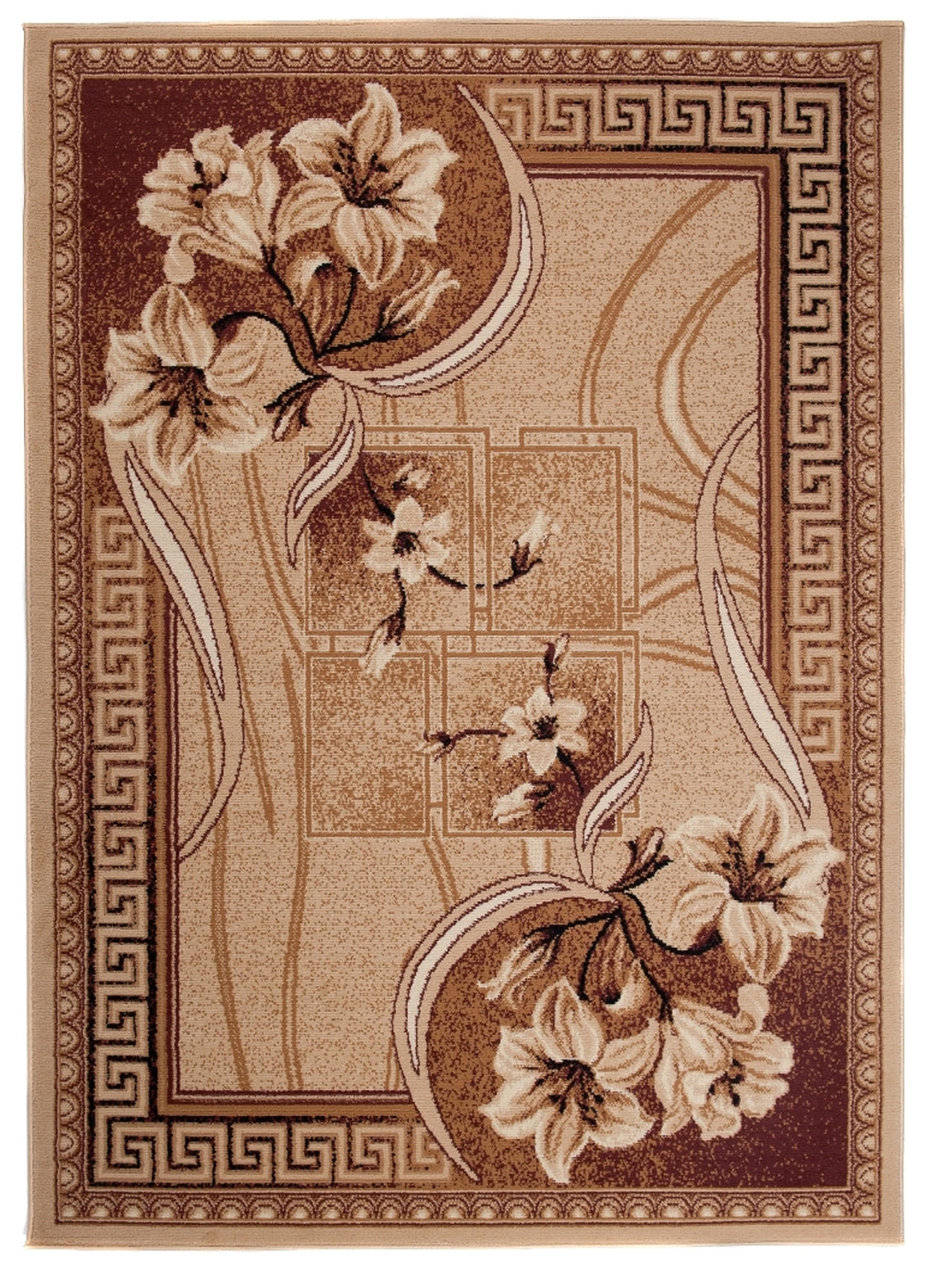 TEPPICH ATLAS Beige Hellbraun 120/170 cm - Hellbraun/Beige, Textil (120/170cm) - Tapiso