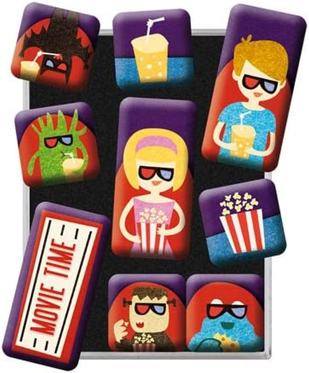 MAGNETSET 9-teilig Movie Time - Multicolor, Metall (7/9/2cm) - Nostalgic-Art