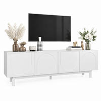 TV-ELEMENT mit 4 Türen 175 x 38 x 56 cm Weiß - Weiß, Holzwerkstoff (38/56/175cm) - Beauniv