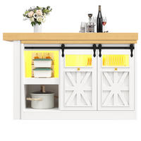 BARTISCH DE-38582 ausziehbar 120-197 cm 360° drehbar und RGB-LED Weiß - Weiß, Holzwerkstoff (40/120/72cm) - ComfortXL