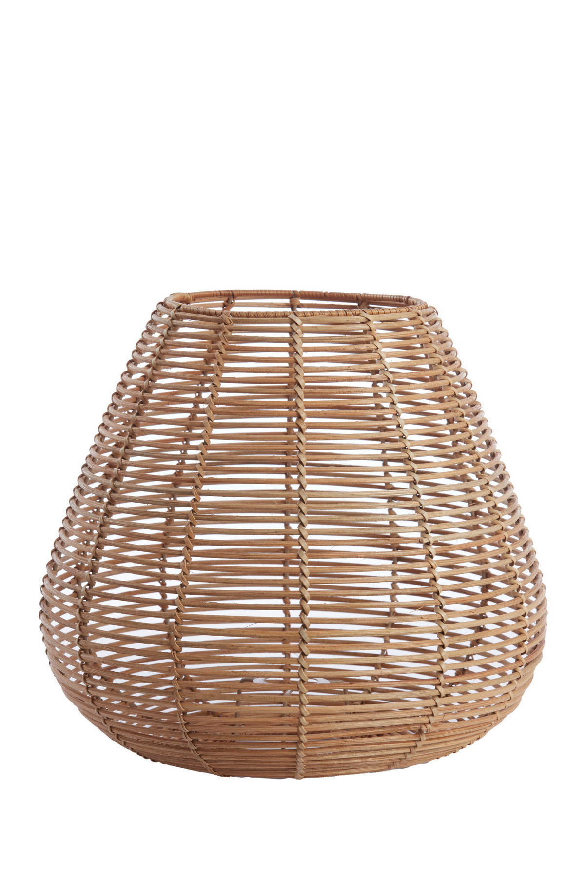 LAMPENSCHIRM Lettland Braun Ø38/35 cm - Braun, Holz (38/38/35cm) - Light & Living