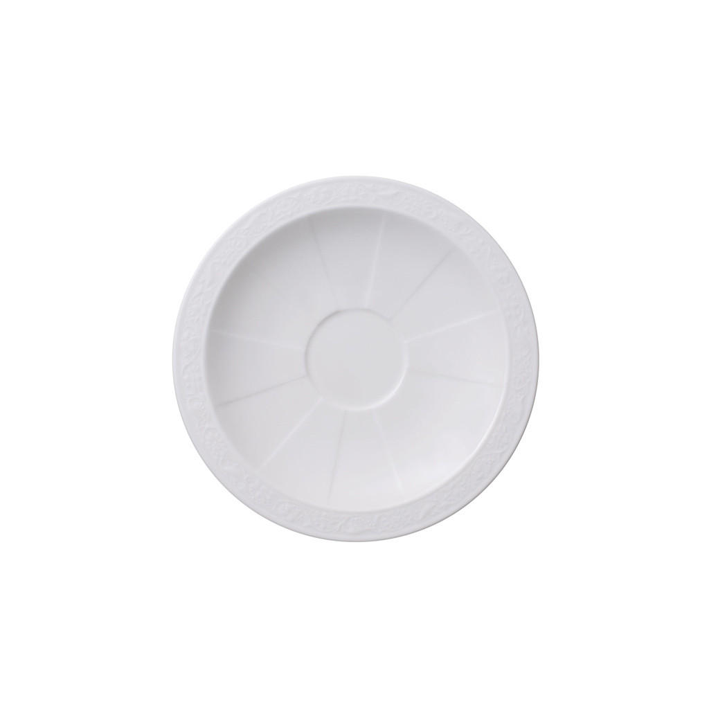 UNTERTASSE White Pearl weiß ø 16 cm - Weiß, Keramik (16cm) - Villeroy & Boch