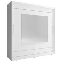 SCHIEBETÜRENSCHRANK Maja IX weiß 180 / 62 /200cm - Weiß, Holz/Holzwerkstoff (180/200/62cm) - Feldmann-Wohnen