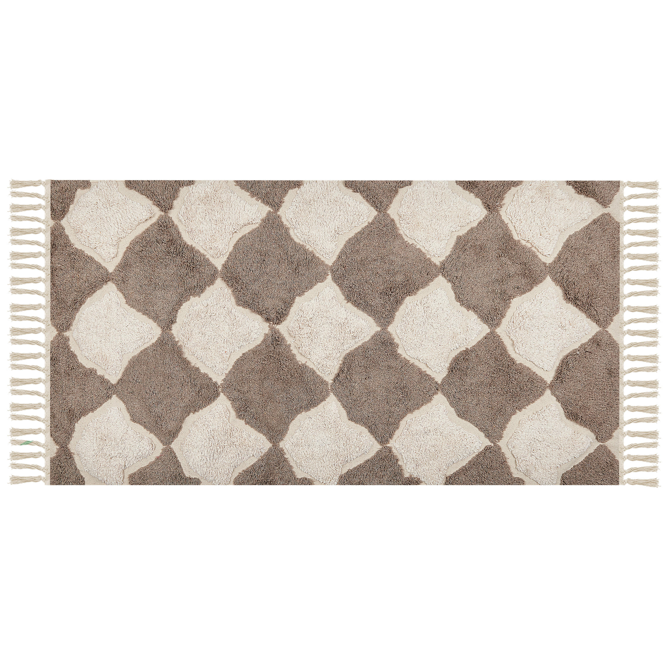 KURZFLOR-TEPPICH Sinop 150/80 cm - Braun, Textil (80/150cm) - Beliani