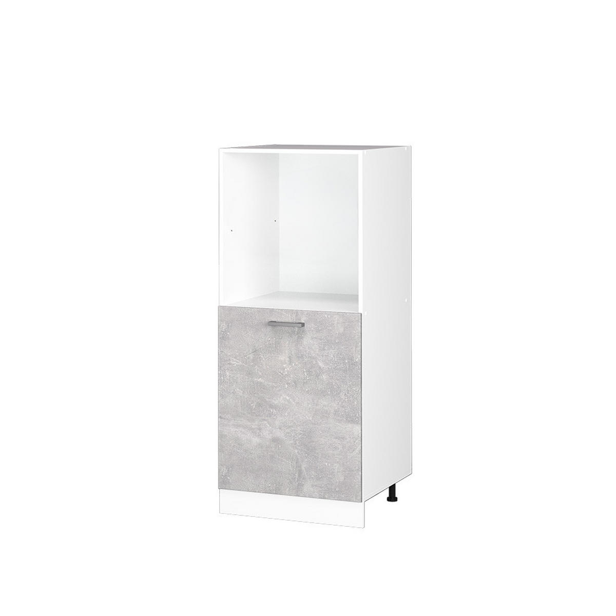 KUHINJSKA OMARICA R-Line Beton - siva/bela, leseni material (60/143/57cm) - Vicco