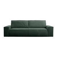 SCHLAFSOFA - 4 Personen - Samt, Stoff - Tannengrün - - Waldgrün, Textil (257/85/102cm) - Vente-Unique