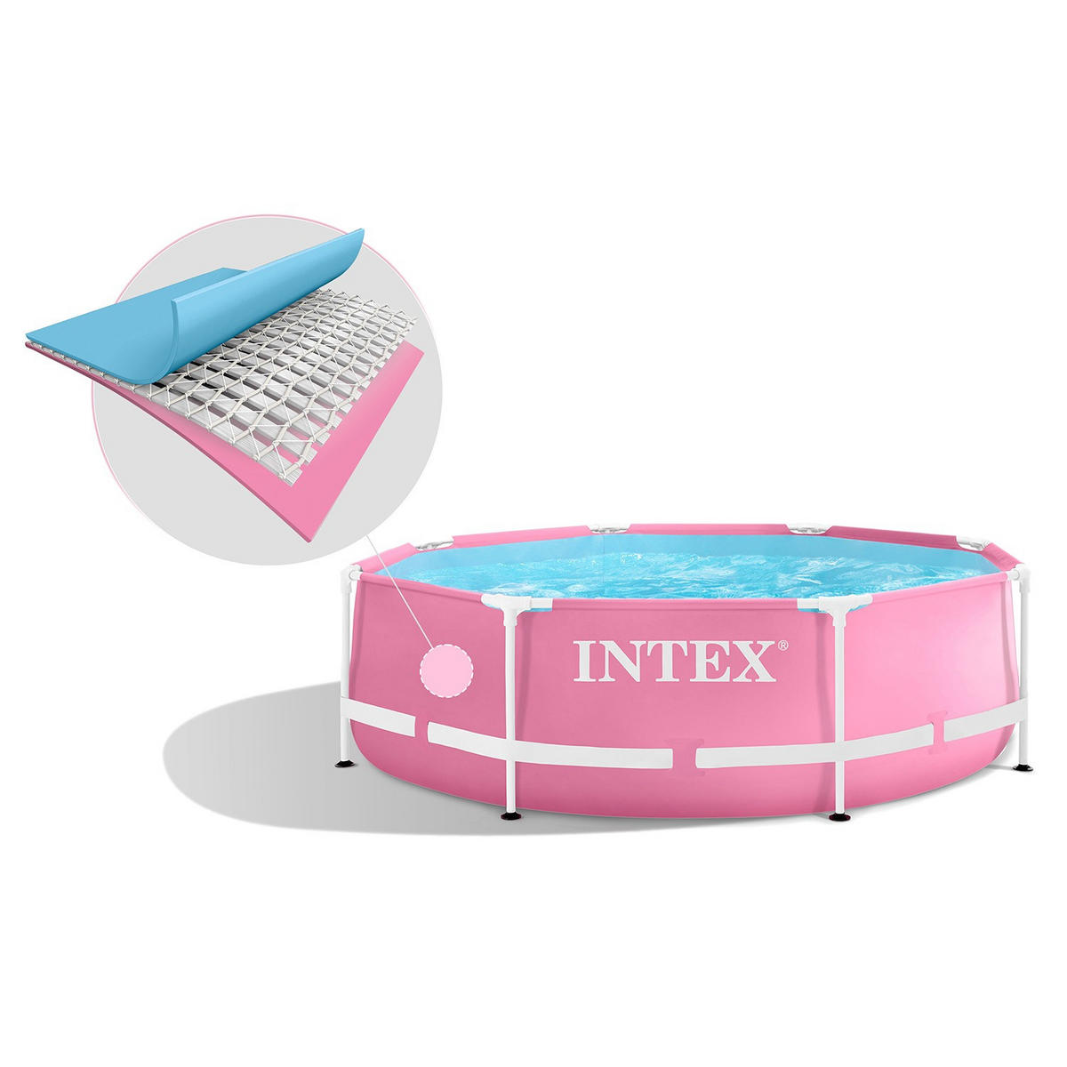 POOL 244 x 76 cm - 28290 - Rosa, Textil (244/76cm)
