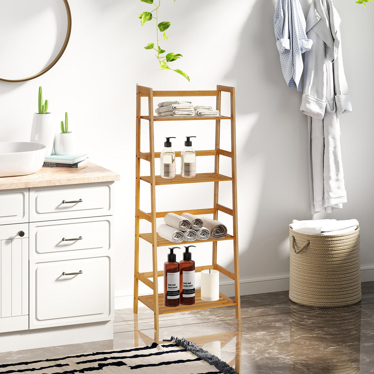 BÜCHERREGAL 48/31,5/120 cm Natur - Naturfarben, Holzwerkstoff (48/120/31.5cm)