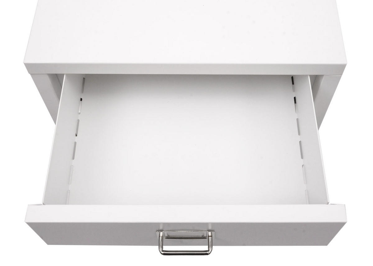 ROLLCONTAINER Weiß - Weiß, Metall (40/75/41cm) - MCW