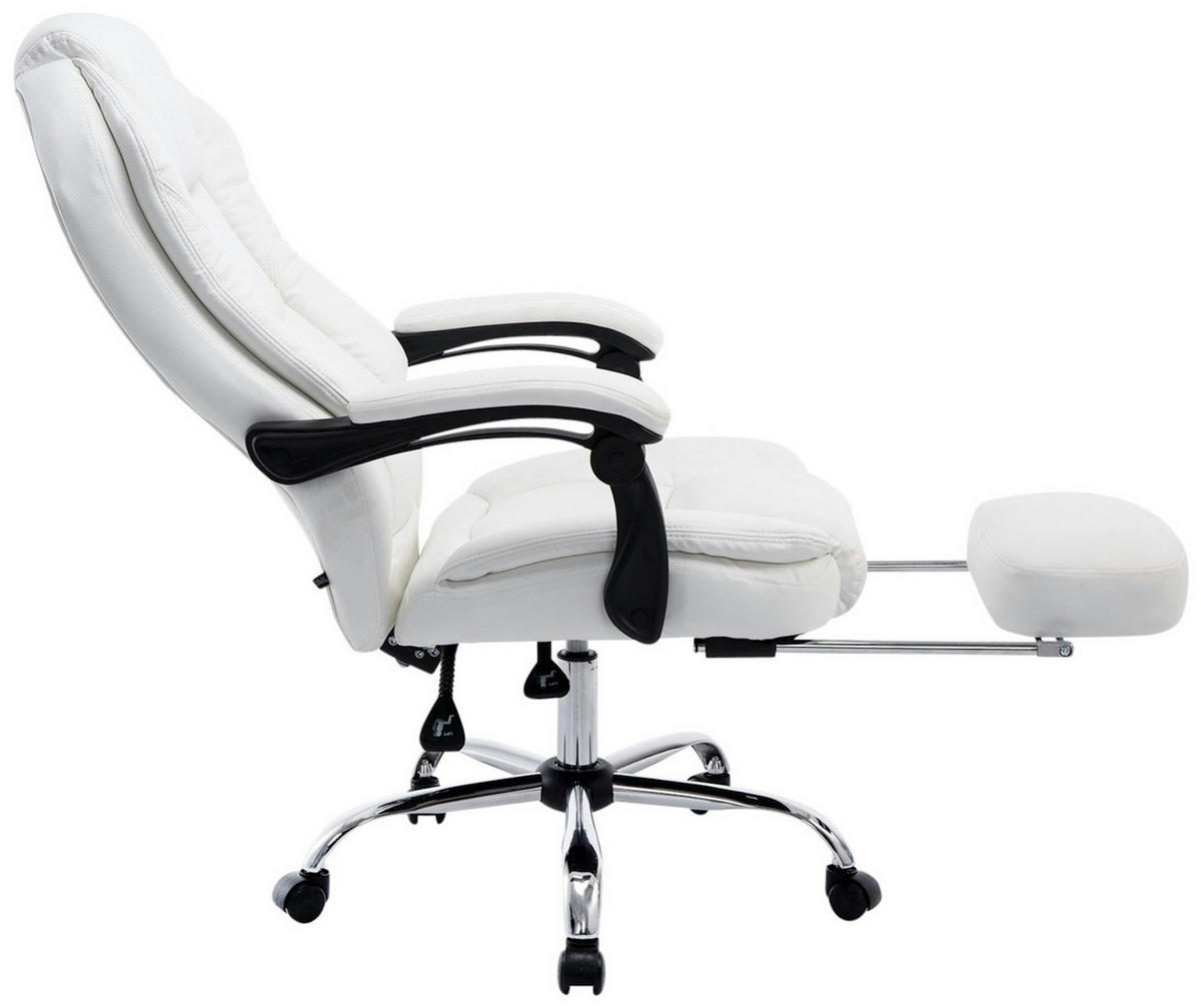 BÜROSTUHL Castan, Weiß - Weiß, Textil/Metall (67/124/64cm) - TPFLiving